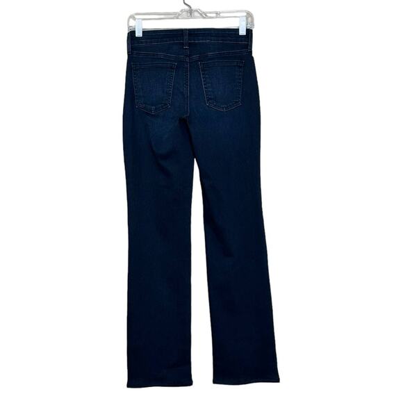 NYDJ Blue Marilyn Straight Lift Tuck Technology side studs detail jeans size 0 - Picture 2 of 11